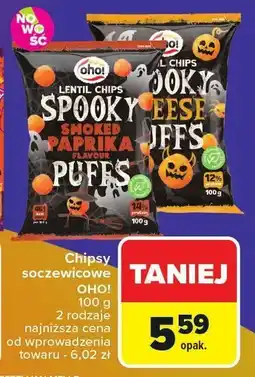 Carrefour Chipsy soczewicowe OHO! 100 g 2 rodzaje oferta