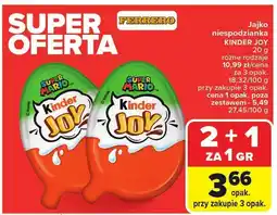 Carrefour Jajko niespodzianka KINDER JOY oferta