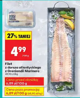 Biedronka Filet z dorsza atlantyckiego oferta