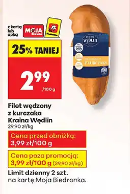 Biedronka Filet wędzony z kurczaka Kraina Wędlin oferta