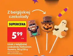 Biedronka Lizak z belgijskiej czekolady Halloween Sweets oferta