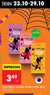 Biedronka Zelki owocowe Puzz Głody Wilk oferta