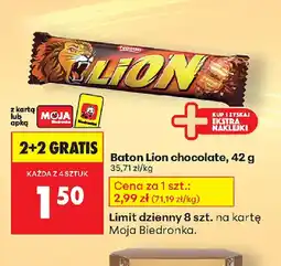 Biedronka Baton Lion chocolate oferta