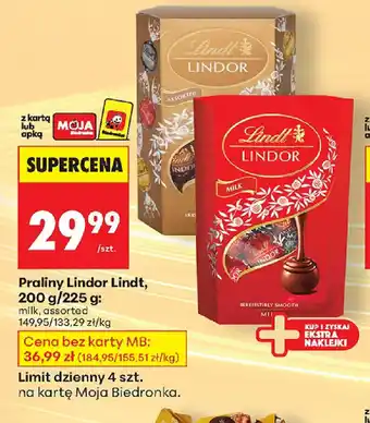 Biedronka Praliny Lindor Lindt oferta