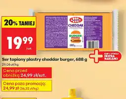Biedronka Ser topiony plastry cheddar burger oferta
