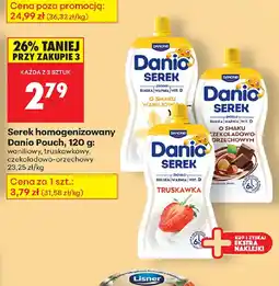 Biedronka Serek homogenizowany Danio Pouch oferta