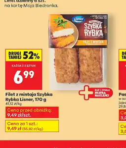 Biedronka Filet z mintaja Szybka Rybka Lisner oferta