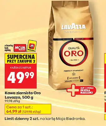 Biedronka Kawa ziarnista Lavazza oferta