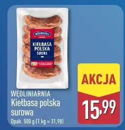 ALDI Kiełbasa polska surowa Wedliniarnia oferta