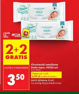 Biedronka Chusteczki nawilżane Dada Aqua oferta