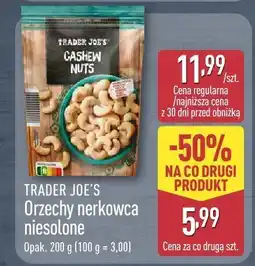 ALDI Orzechy nerkowca niesolone Trader Joe's oferta