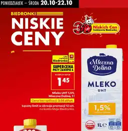 Biedronka Mleko UHT oferta