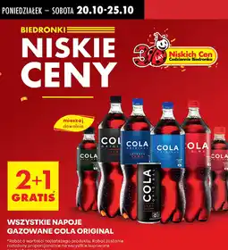 Biedronka Napoje gazowane Cola Original oferta