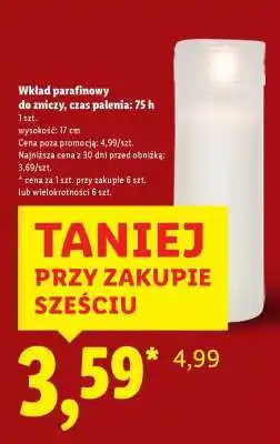 Lidl Wkład parafinowy do zniczy oferta