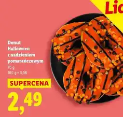 Lidl Donut Halloween z nadzieniem pomarańczowym oferta