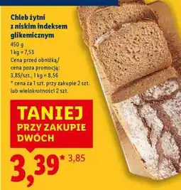 Lidl Chleb żytni z niskim indeksem glikemicznym oferta