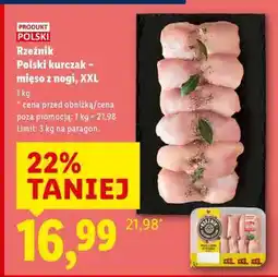 Lidl RZEŹNIK Polski kurczak – mięso z nogi, XXL oferta