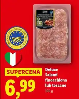 Lidl Deluxe Salami finocchiona lub toscano oferta