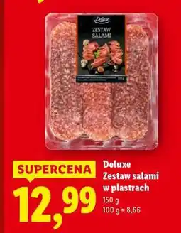 Lidl DELUXE Zestaw salami w plastrach oferta