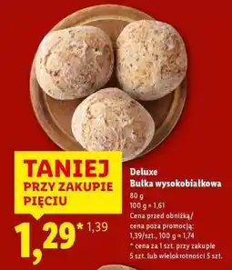 Lidl Deluxe Bułka wysokobiałkowa oferta