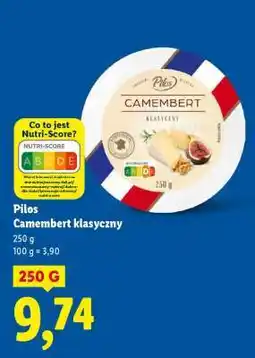 Lidl PILOS Camembert klasyczny oferta