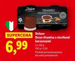 Lidl Deluxe Deser tiramisu z ciastkami korzennymi oferta