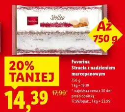 Lidl Favorina Strucla z nadzieniem marcepanowym oferta