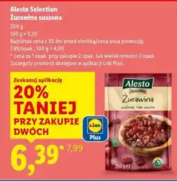 Lidl ALESTO SELECTION Żurawina suszona oferta