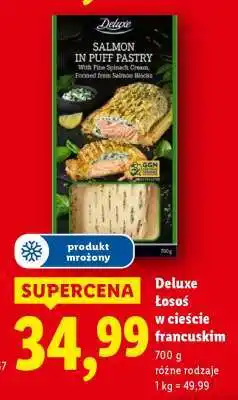 Lidl DELUXE Łosoś w cieście francuskim oferta
