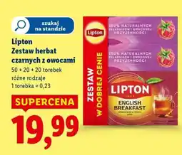 Lidl Lipton Zestaw herbat czarnych z owocami oferta