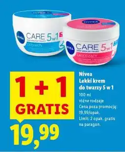 Lidl NIVEA Lekki krem do twarzy 5 w 1 oferta