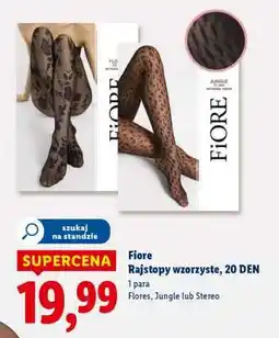 Lidl Fiore Rajstopy wzorzyste, 20 DEN oferta