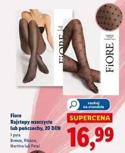 Lidl Fiore Rajstopy wzorzyste lub pończochy, 20 DEN oferta