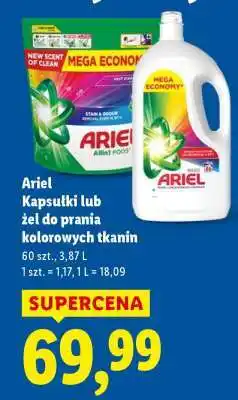 Lidl Ariel Kapsułki lub żel do prania kolorowych tkanin oferta