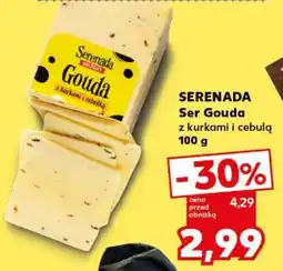 Kaufland SERENADA Ser Gouda z kurkami i cebulą 100 g oferta