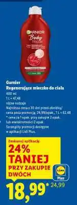 Lidl Garnier Regenerujące mleczko do ciała oferta