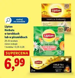 Lidl Lipton Herbata w torebkach lub w piramidkach oferta