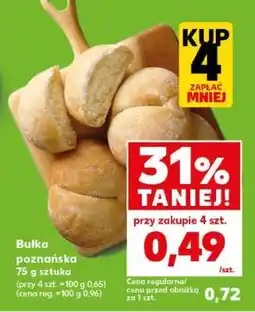 Kaufland Bułka poznańska 75 g sztuka oferta