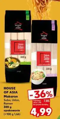 Kaufland HOUSE OF ASIA Makaron Soba, Udon, Ramen 300 g opakowanie (=100 g 1,66) oferta