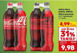 Kaufland COCA-COLA, FANTA, SPRITE Napój gazowany 2 x 1 l opakowanie oferta