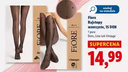 Lidl FIORE Rajstopy wzorzyste 15 DEN oferta
