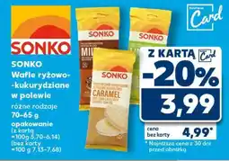 Kaufland SONKO Wafle ryżowo-kukurydziane w polewie oferta