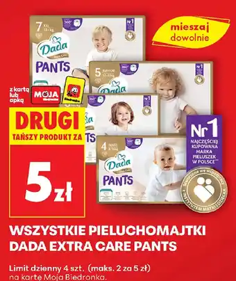 Biedronka Pieluchomajtki Dada Extra Care Pants oferta