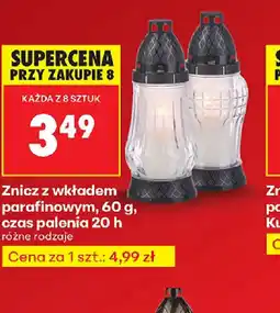 Biedronka Znicz z wkładem parafinowym oferta