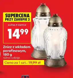 Biedronka Znicz z wkładem parafinowym oferta