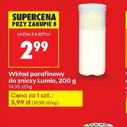 Biedronka Wkład parafinowy do zniczy Lumia oferta
