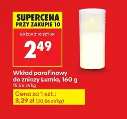 Biedronka Wkład parafinowy do zniczy Lumia oferta