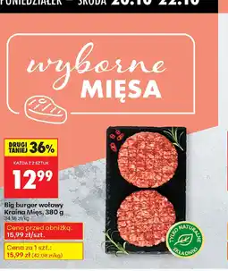 Biedronka Big burger wołowy Kraina Mięs oferta