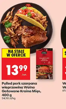 Biedronka Pulled pork szarpana wieprzowina Wolno Gotowane Kraina Mięs oferta