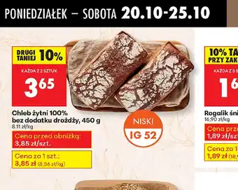 Biedronka Chleb żytni 100% oferta